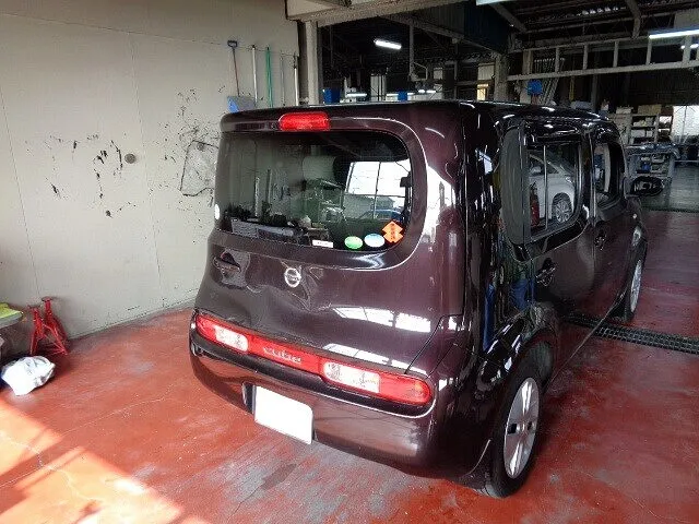 #Z12キューブ中古バックドア交換　落とし穴に引っかかるな！