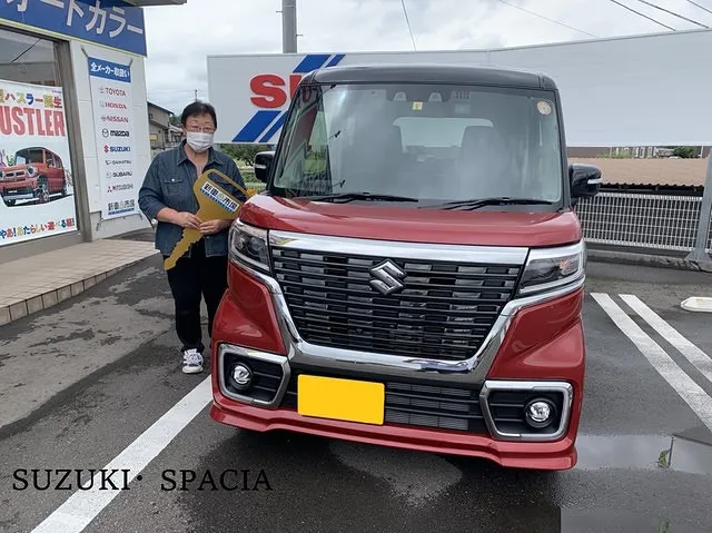 上田市のS様に新車のSUZUKI・スペーシアを納車させていただきました！