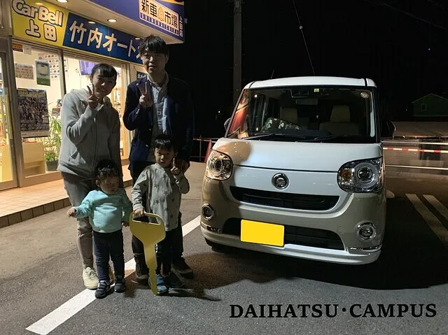 上田市のH様に新車のダイハツ・キャンパスを納車させていただきました！
