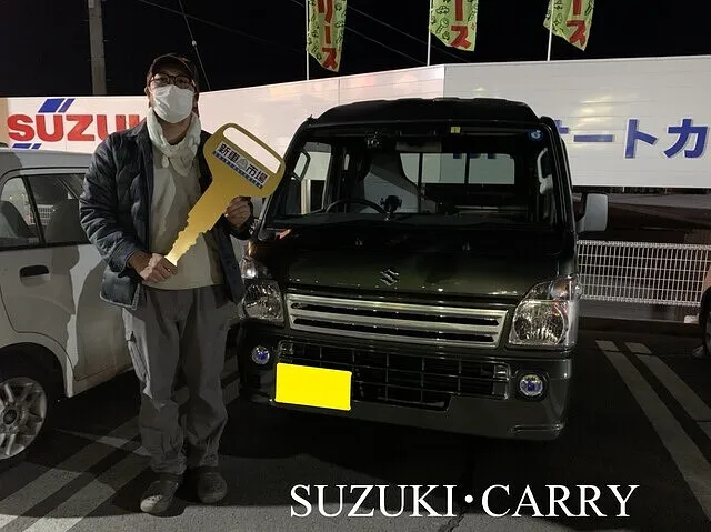 青木村のT様に新車のSUZUKI・キャリィを納車いたしました！