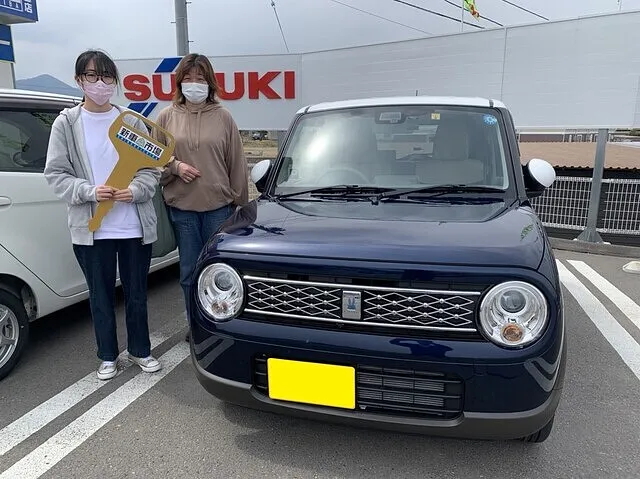 上田市のI様に新車のSUZUKI・ラパンを納車いたしました！