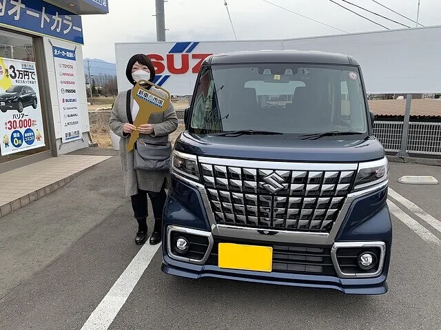 上田市のY様に新車のSUZUKI・スペーシアを納車いたしました！