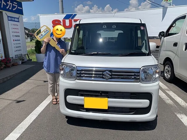 上田市のS様に新車のSUZUKI・スペーシアを納車いたしました！