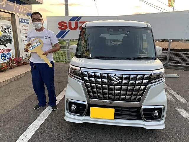 上田市のT様に新車のSUZUKI・スペーシアカスタムをの納車いたしました！