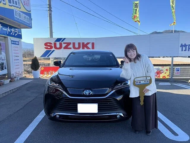上田市のN様に新車のトヨタ・ハリアーを納車いたしました！