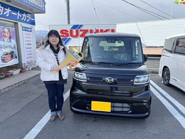 上田市のI様に新車のダイハツ・タントを納車いたしました！