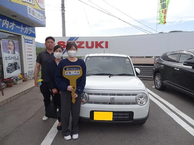 上田市のＨ様に新車のスズキ・ラパンを納車いたしました！