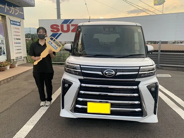 上田市のS様に新車のダイハツ・タントを納車いたしました！