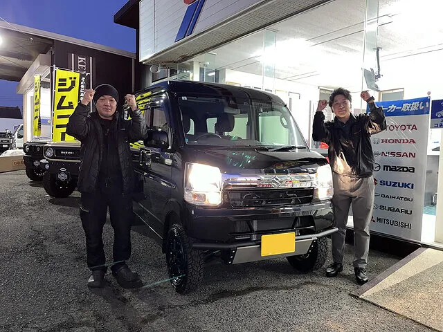 納車式　スズキ エブリイ カスタムコンプリートカー｜水戸市　カスタム車販売
