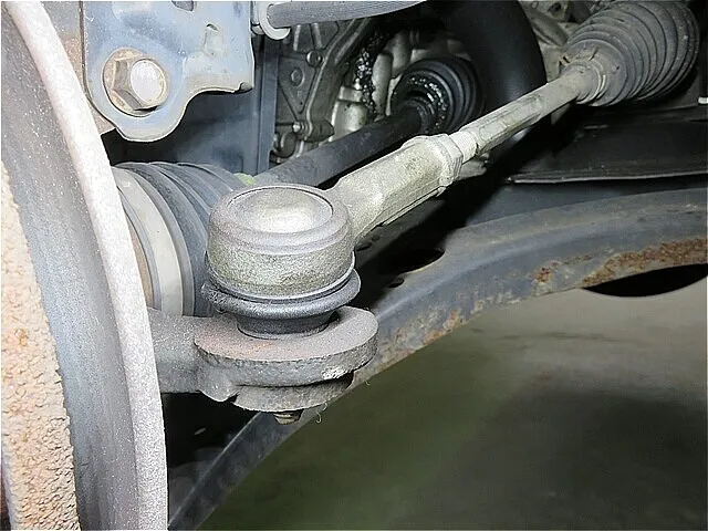呉市　タイロッドエンド・ブーツ交換　ダイハツ　ミラ　L275V
