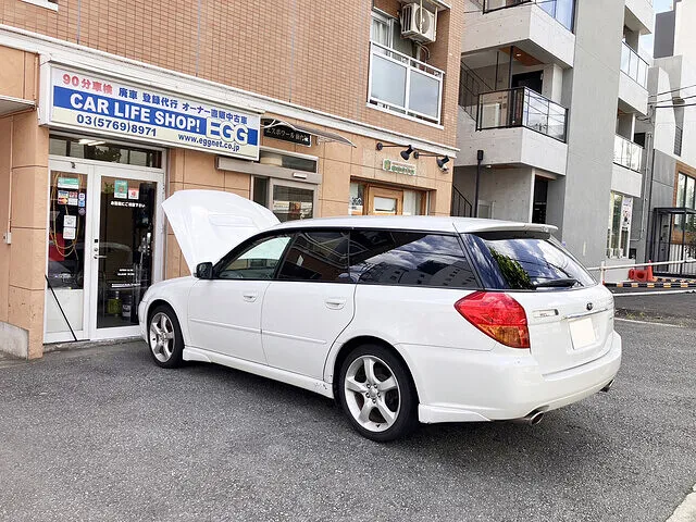 【車検事例６】スバル レガシィ TA-BP5　車検｜新宿区　車検・整備