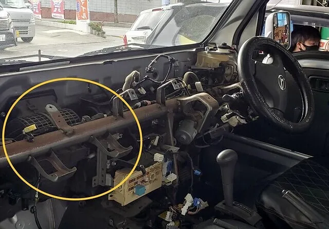 沖縄 ハイゼットエアコン修理 （S510P） 南城市 シロマッハCars 