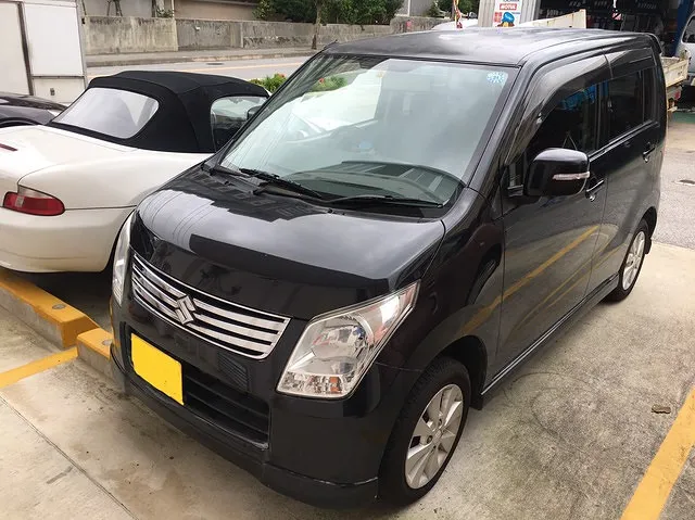 沖縄　ワゴンＲ　ベルト交換　ベルト鳴き修理　ブレーキパット交換　シロマッハCars