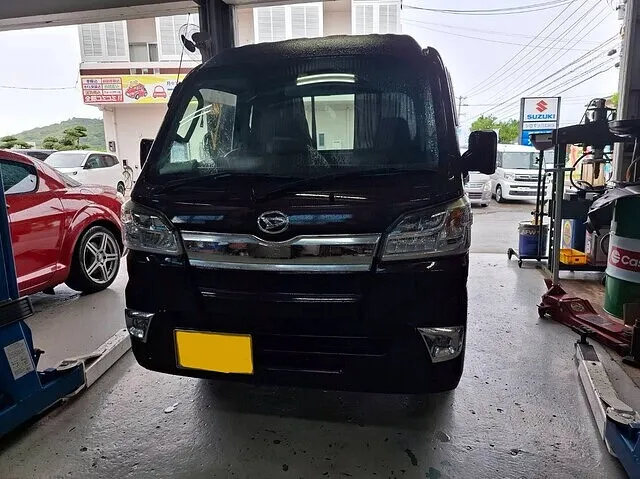 沖縄　ハイゼット修理（灯火まわり）事故車車検