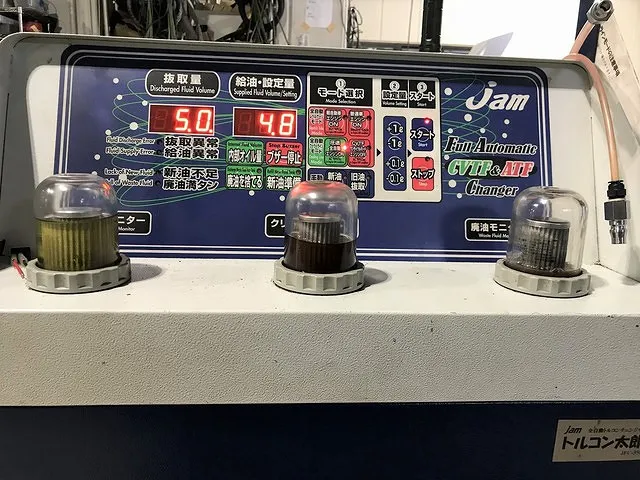 ATF交換 スズキジムニー トルコン太郎圧送交換 ワイズガレージ