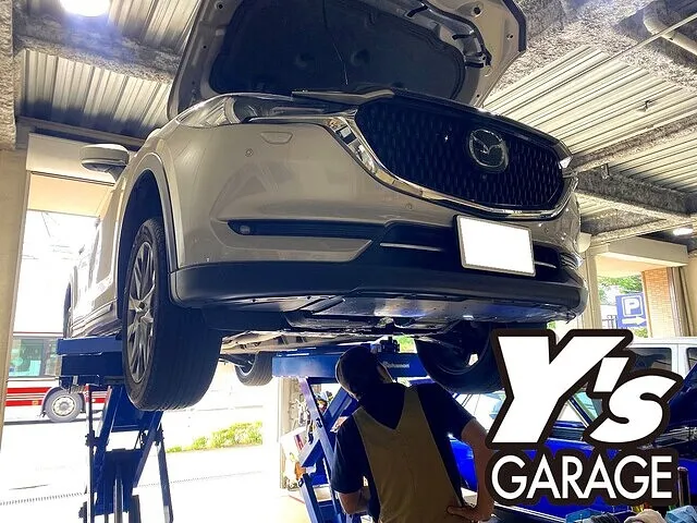 マツダ CX-8　予防整備トルコン太郎ATF圧送交換　過走行車両