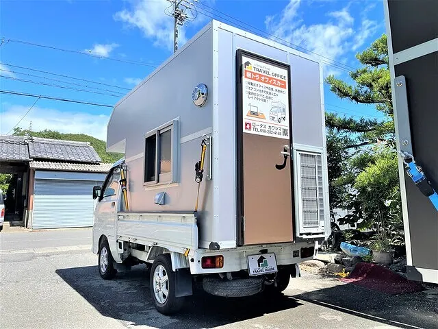 岐阜市『トラベル ハウス』デモカー製作③】 軽トラ オフィス カー・シェルの搭載作業！