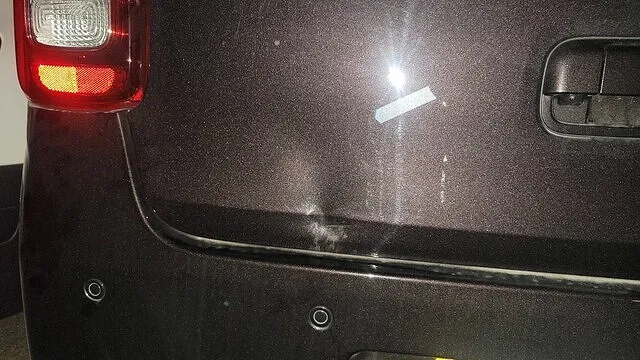 スズキ ワゴンRスマイル　リアバンパー・リアゲート 板金塗装｜堺市　板金塗装
