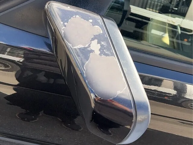 大阪市　板金塗装｜ドアミラー　クリア剝げ塗装修理　BMW 3シリーズ
