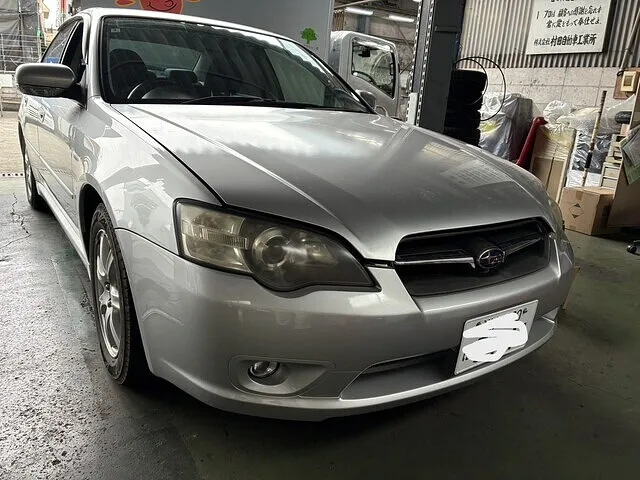 大津市　レガシー　BL5　タイミングベルト　オイル漏れ　プラグコード