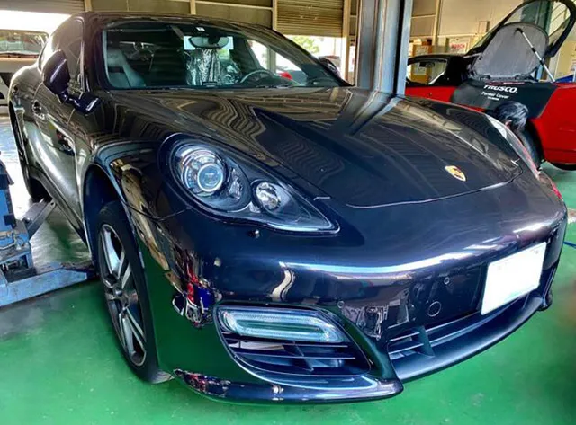 茨城県古河市 Porsche エアサス 修理・整備・メンテナンス