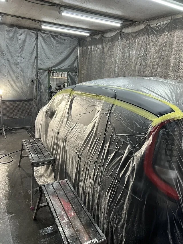 トヨタ　シエンタ　鈑金　塗装　ルーフレール