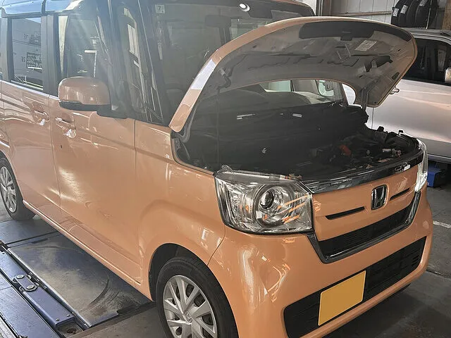 静岡市清水区　エンジンオイル交換　ホンダ N-BOX│車検・整備