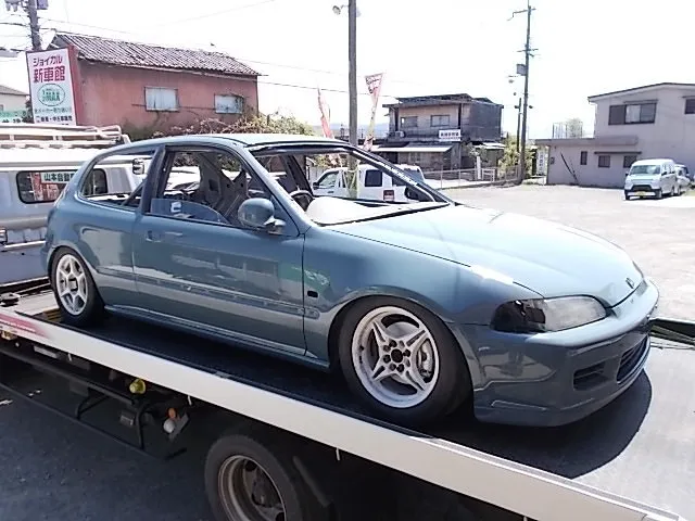 EG6 シビック レースカー 全塗装 奈良市 山本自動車