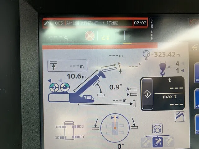 タダノ　GR-250N-4　ジブ角度検出異常