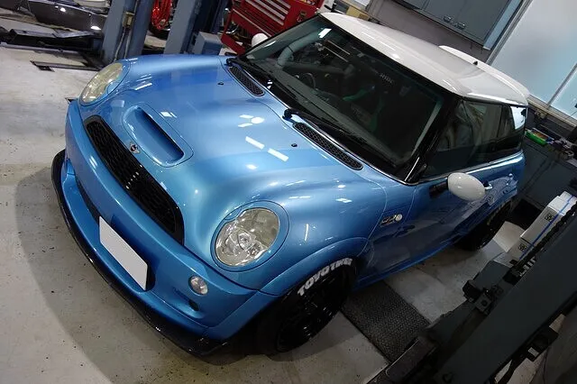 ミニ R53 クーパーＳ ルーフスポイラーワンオフ加工 津市