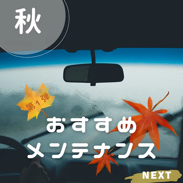 秋のおすすめメンテナンス
