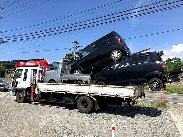 佐渡市　事故車　廃車　無料引取り事例①