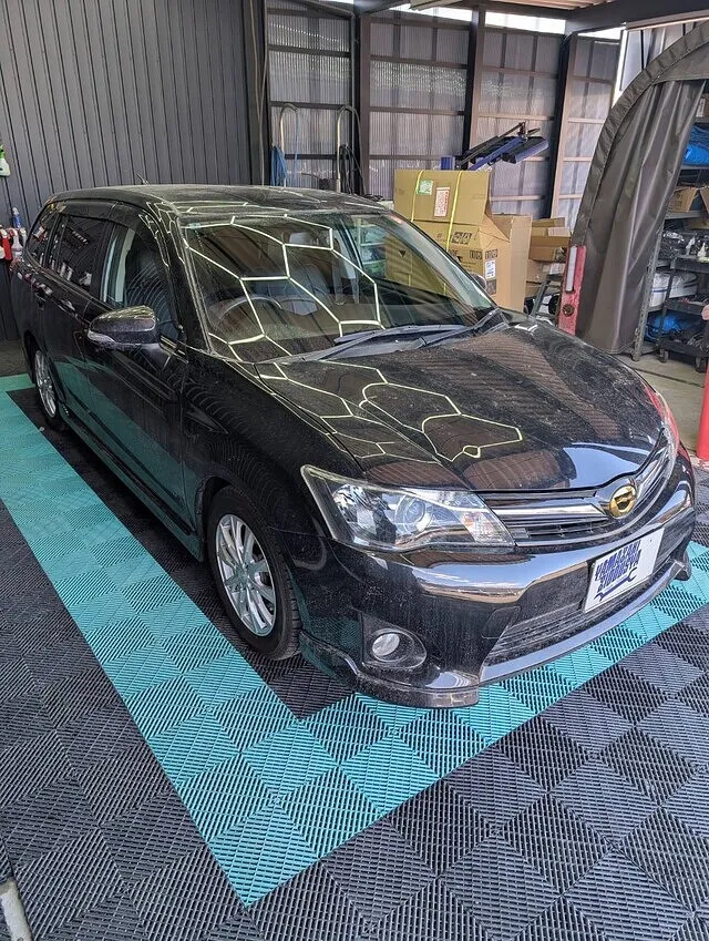 長野県千曲市｜フィールダー　3PH洗車　フロント撥水コート