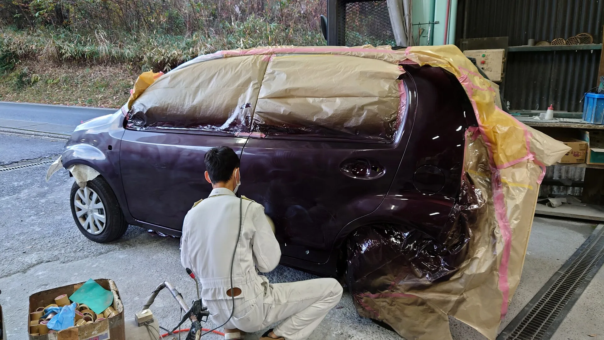 フェンダー・ドア・クォータパネル修理 トヨタ パッソ | 中津川市