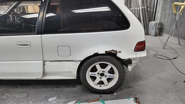 仙台市宮城野区　サビ板金塗装