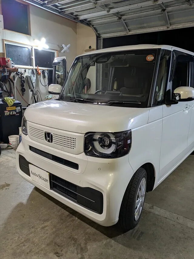 にかほ市N-BOX持ち込みドラレコ、ETC車載器は純正位置へ