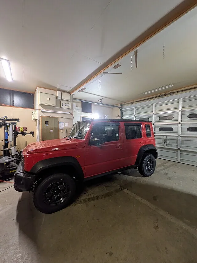 由利本荘市ジムニーノマドナビバックカメラETC埋め込み取り付け