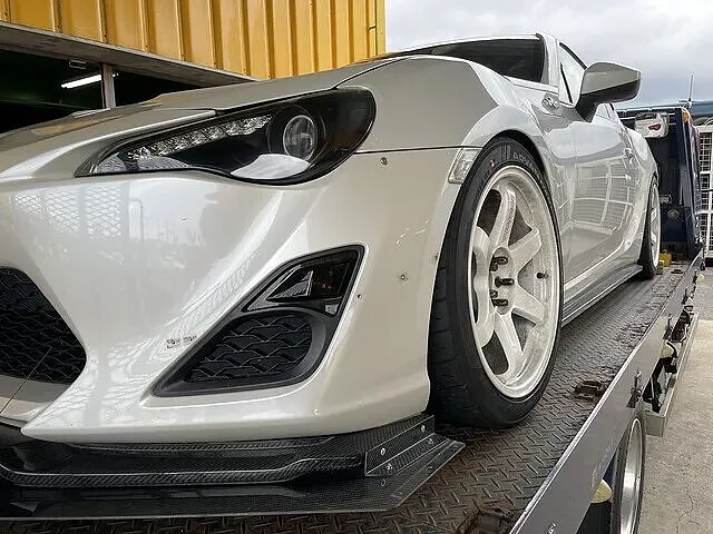 遠方・福岡県よりトヨタ86（ZN6）3Dアライメント測定・調整のご依頼