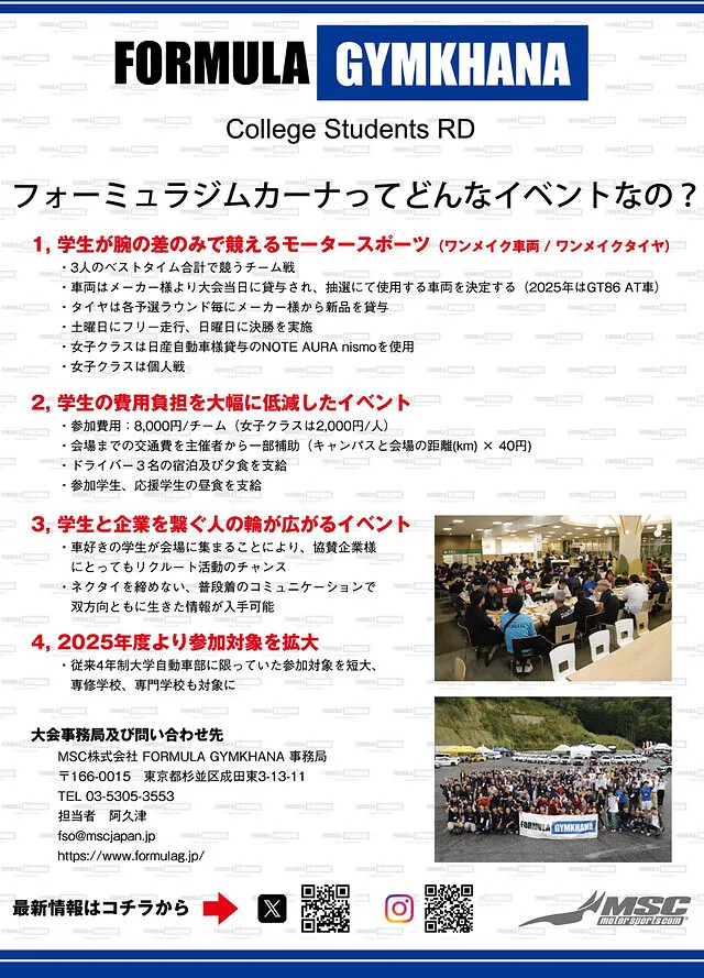2025　Formula Gymkhana　2次予選会場