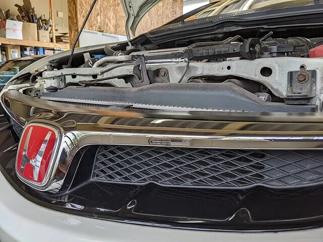 FD2 シビック 無限 フロントスポイラー グリル 取り付け FD2 シビック 無限 フロントスポイラー グリル 取り付け