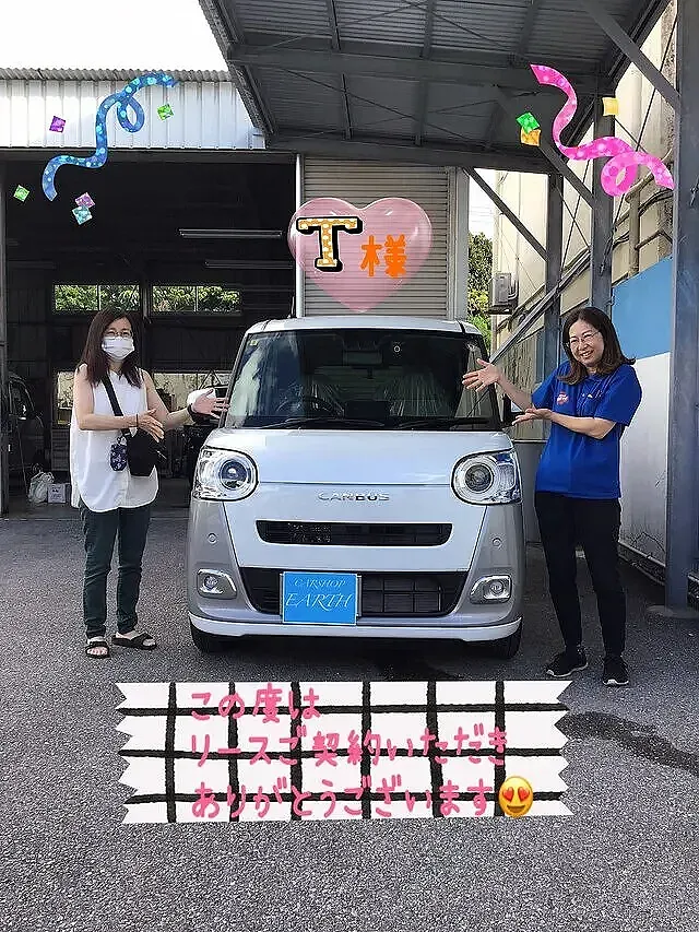 北谷町・沖縄市　新車リース納車事例｜ダイハツ ムーヴキャンバス