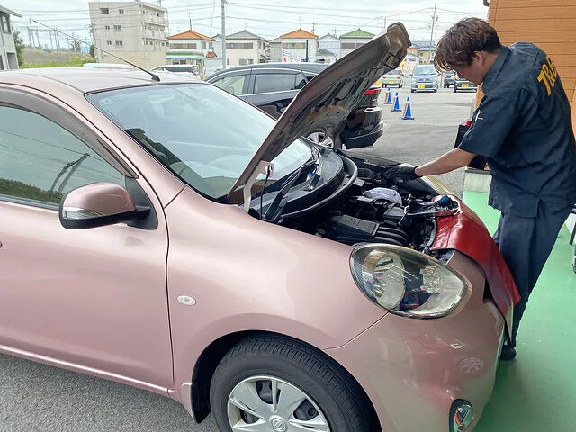 ニッサン マーチ バッテリー交換│岐阜県瑞穂市