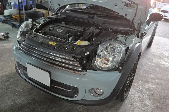 豊橋市　エンジン警告灯点灯修理　O2センサー交換　MINI│車修理