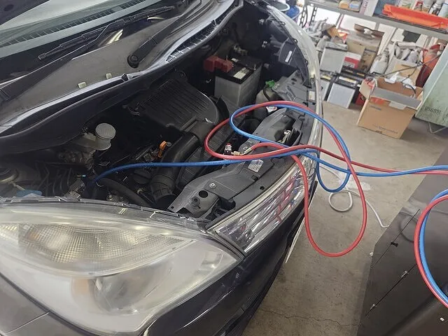 南足柄市　エアコン修理　エアコンガスクリーニング・エアコンフィルター交換　スズキ ソリオ│修理