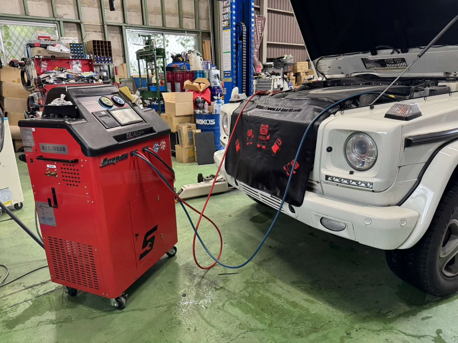 摂津市・ベンツ・カーエアコンサービスステーション