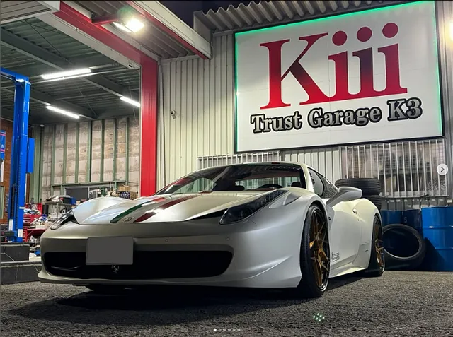 摂津市・フェラーリ58・オイル交換