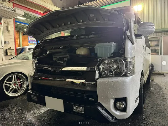 摂津市・ハイエース・6型ミラー交換、テールランプキット