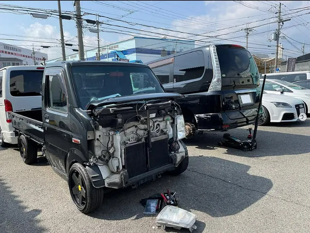 摂津市・ハイエース・シート・エルフ・車検・ブーツ交換