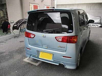 天理市　MAX 追突事故　リサイクル修理