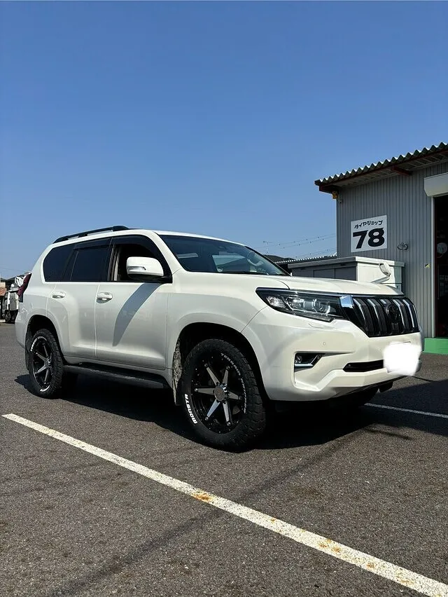 岡崎市 タイヤ交換 トヨタ プラド 外径アップ